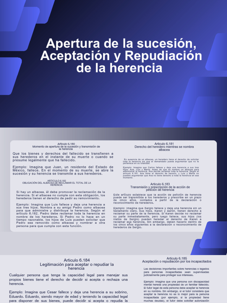 ¿Qué es la Aceptación y Repudiación de Herencia?