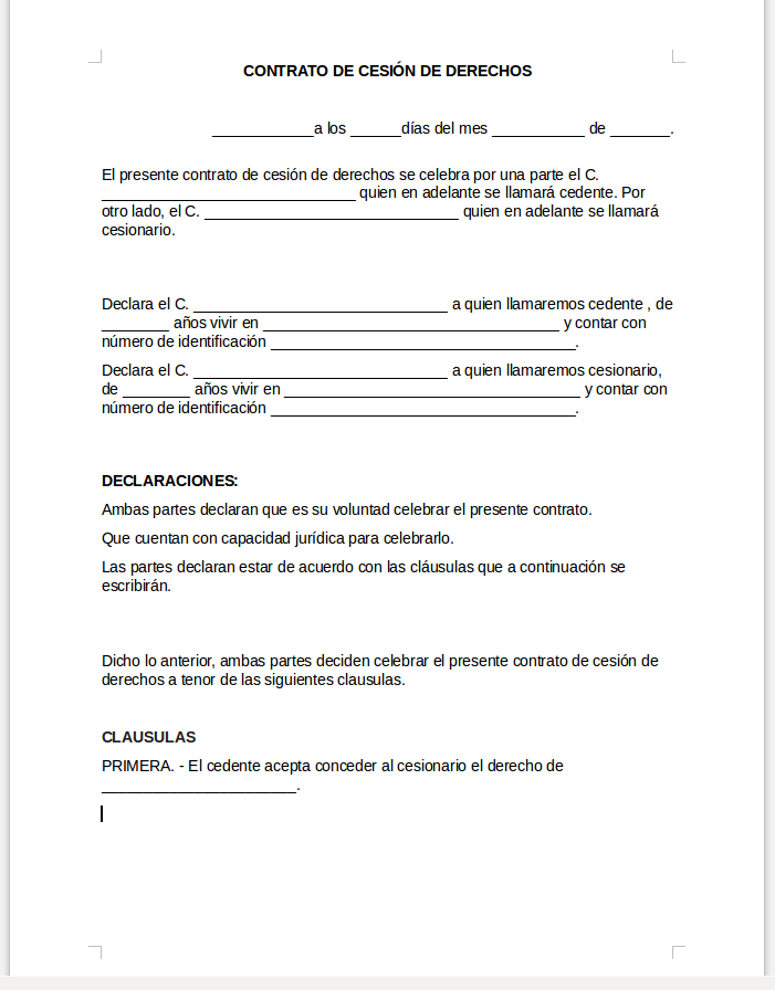 ¿Qué es un Contrato de Cesión de Derechos y Por Qué es Importante?